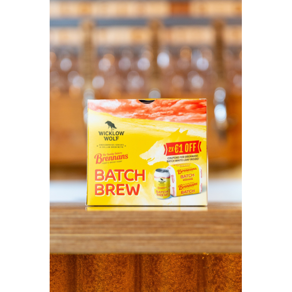 Wicklow Wolf Brennans Batch Brew Can 4x33cl Wicklow Wolf Brennans Batch Brew Can 4x33cl