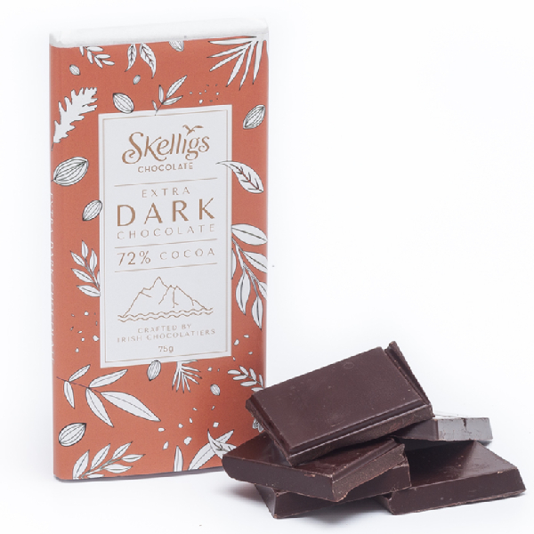 Skelligs Dark Chocolate 72% 75g
