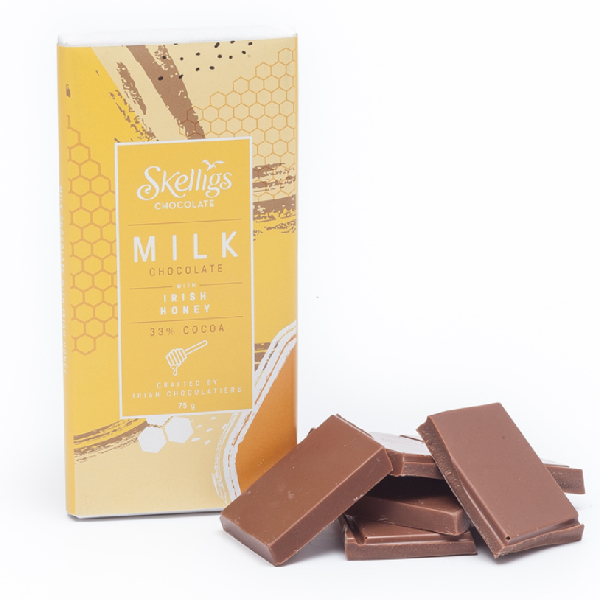 Skellig Irish Honeycomb Milk Chocolate 75g