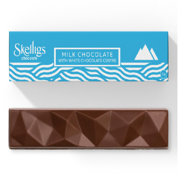 Skelligs Milk Chocolate Bar With White Chocolate Filling 35g