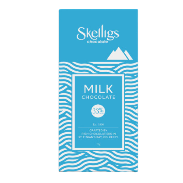 Skelligs Milk Chocolate Bar 75g Skelligs Milk Chocolate Bar 75g
