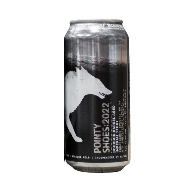 Wicklow Wolf Pointy Shoes 2022 8th Anniversary Bourbon Barrel Aged Imperial Stout Wicklow Wolf Pointy Shoes 2022 8th Anniversary Bourbon Barrel Aged Imperial Stout