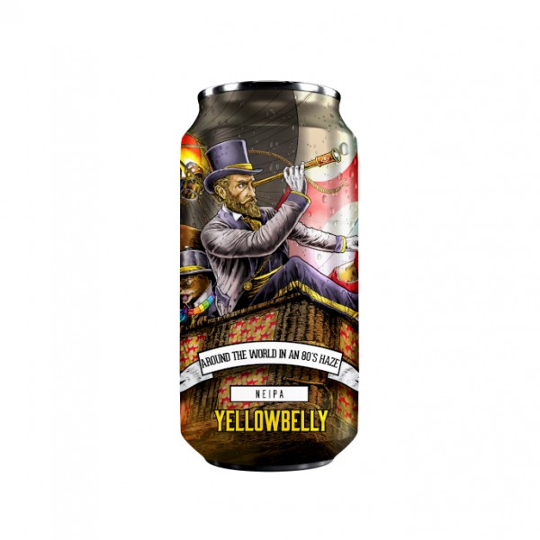 YellowBelly Around the World in an 80’s Haze New England IPA YellowBelly Around the World in an 80’s Haze New England IPA
